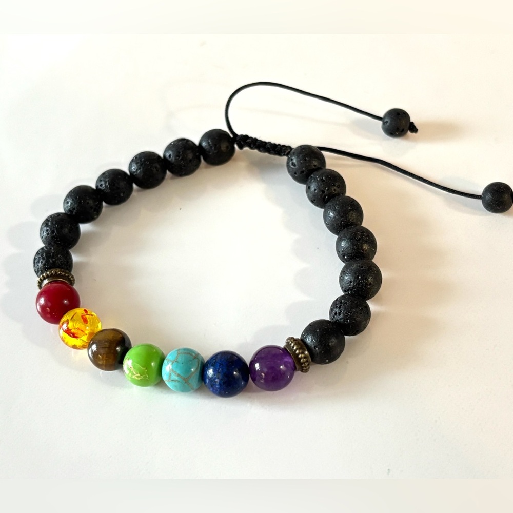 🌷5/25$ Chakra Adjustable Healing stones Bracelet